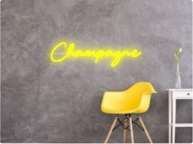 Custom text: Champagne